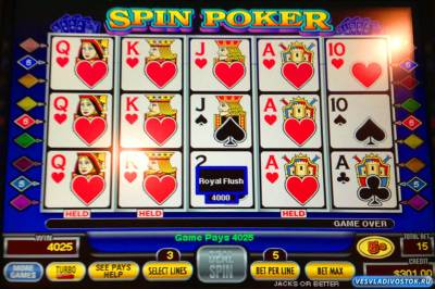 Правила видео покера в интернет казино