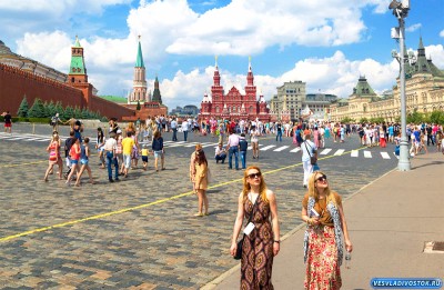 Россия это новое открытие для иностранных туристов