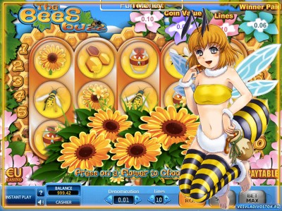 Игровой слот The Bees – подружитесь с парочкой трудолюбивых пчел