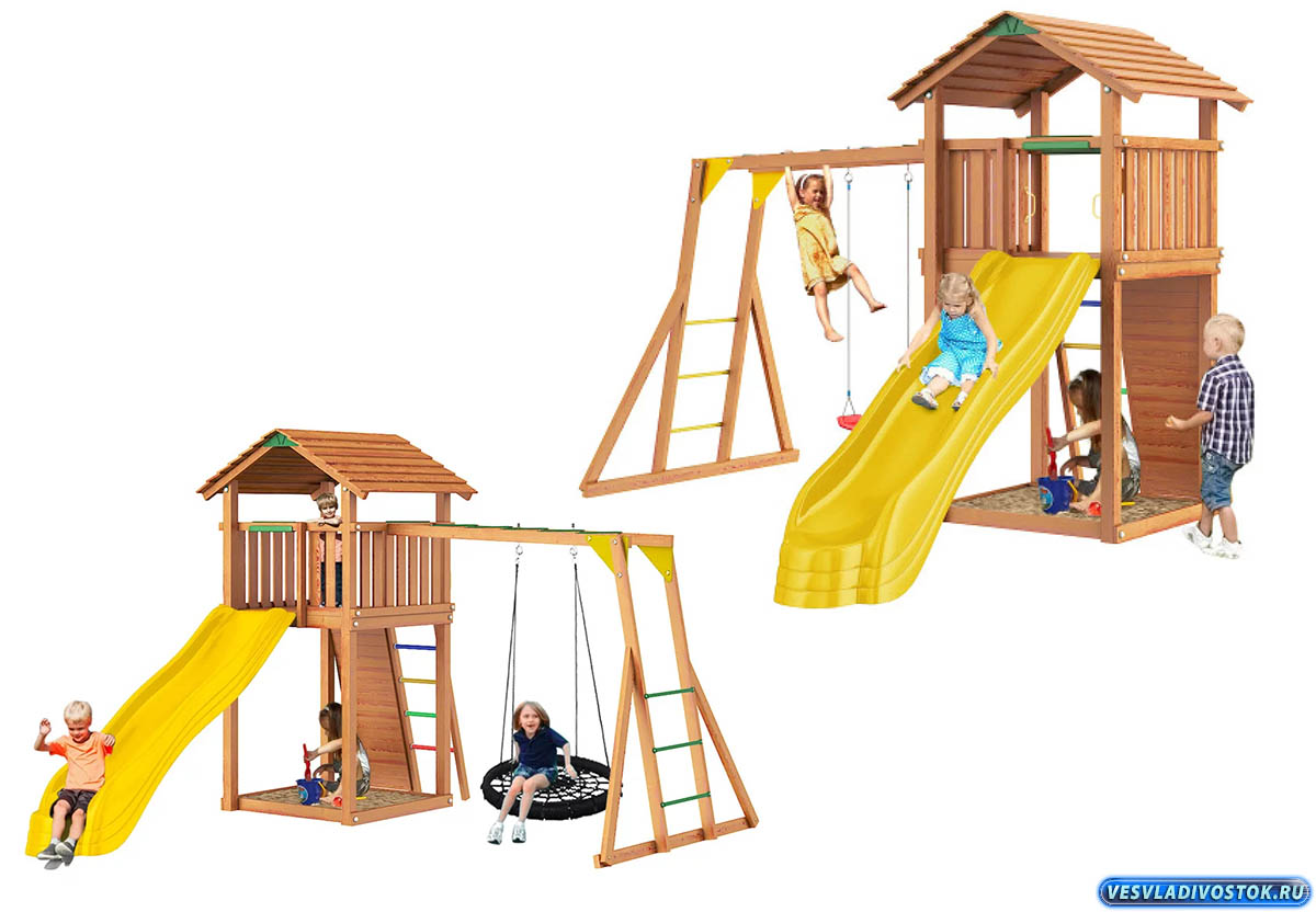 Деревянные детские площадки – счастье и радость в каждом дне!
